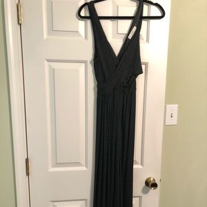 LOFT Grey Maxi Dress